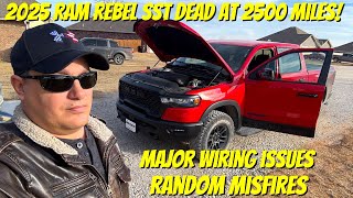 My 2025 Ram Rebel SST Broke Down at 2500 Miles So Many Codes and Misfires [upl. by Aieki517]