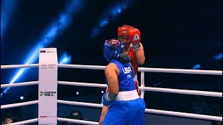 Semifinals W81kg KAVALEVA Katsiaryna BLR  vs PERKINS Danielle USA  AIBA WWCHs Ulan Ude 2019 [upl. by Ayel]