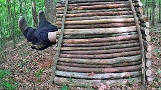 Bushcraft Outhouse amp Survival Shelter  5 Tips for How to Poop in the Woods 3 Day Campout [upl. by Lebasy]