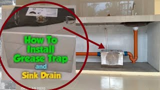 Grease Trap at Sink Drain Paano Ikabit Plumbing  Tubero DIY [upl. by Flam853]