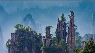 Zhangjiajie National Forest Park By Drone  Avatar Mountain [upl. by Survance]