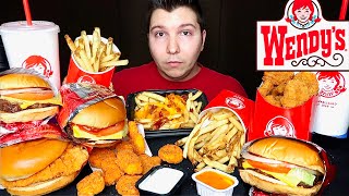 Late Night Wendys Feast • MUKBANG [upl. by Guildroy]