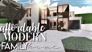 Bloxburg Affordable Modern Family Home 38k  No Advanced Placing amp No Large Plot Cheap House Build [upl. by Htur]