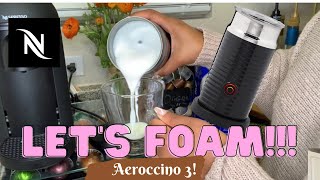 How To Foam Milk With Aeroccino 3 Make Coffee With Foam Tips amp Tricks  Easy Foamed Latte Recipe [upl. by Ainit264]