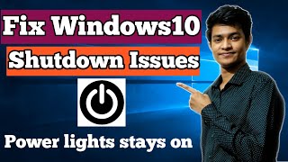 How to fix windows wont shut down properly  Laptop power light and fans stays on after shutdown [upl. by Kleper]