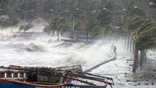 Witness Typhoon Haiyan was incredibly intense [upl. by Sidnarb]