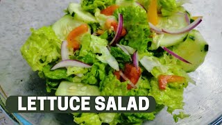 QUICK AND EASY LETTUCE SALAD RECIPE [upl. by Connie]