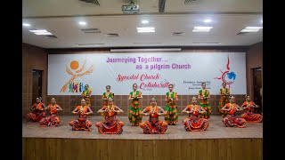 Gujarat Jesuits Sammelan 2022Prayer dance by StJosephs School students Baroda [upl. by Aicenad357]