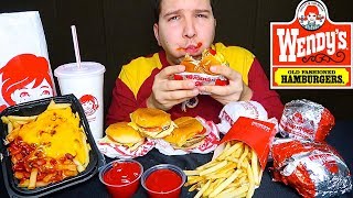 Wendys • MUKBANG [upl. by Neirod]