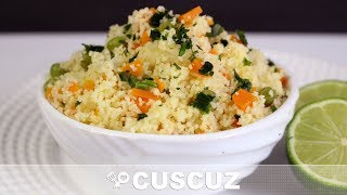 CUSCUZ MARROQUINO COM VEGETAIS  RECEITAS QUE AMO [upl. by Lucia]