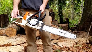 Stock Stihl 026  MS260 vs Ported [upl. by Aerahs]