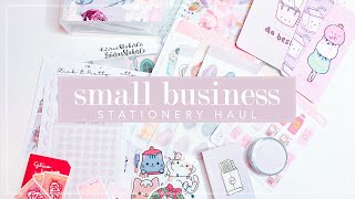 Small Business Sticker  Stationery Haul 1 [upl. by Wylie]