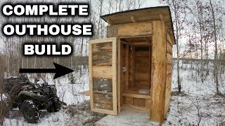 Complete Outhouse Build at the Off the Grid Homestead [upl. by Ayila496]