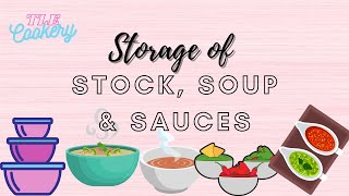 Storage of Stocks Sauces amp Soups  Cookery  TLE [upl. by Graaf]