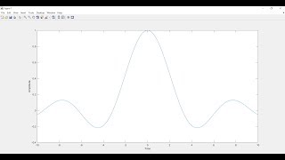 Sinc function in MATLAB [upl. by Atterual]