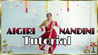 Ai Giri Nandini Dance Tutorial  Durga Puja Special [upl. by Bower338]