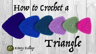 How to Crochet a Triangle [upl. by Eenattirb]