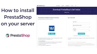 How to install PrestaShop on your server  Tutorial [upl. by Alphonse]