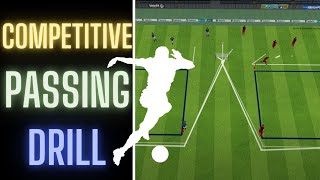 Competitive Passing Drill  Pass amp Finish  U10 U11 U12 U13 [upl. by Arahs]