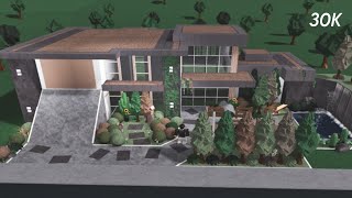 Roblox  Bloxburg 30k Botanical Modern Aesthetic Mansion  Speedbuild [upl. by Yenoh425]