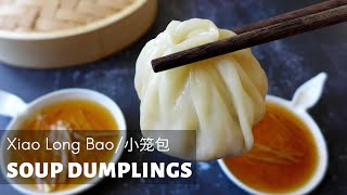 How to make Xiao Long Bao  Soup Dumplings  小笼包 [upl. by Lednor]