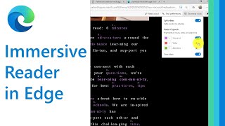 How to use the Immersive Reader in the Microsoft Edge browser [upl. by Mairam]