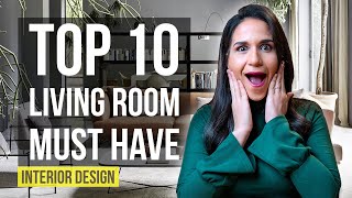 Top 10 Interior Design Ideas and Home Decor for Living Room [upl. by Evette]