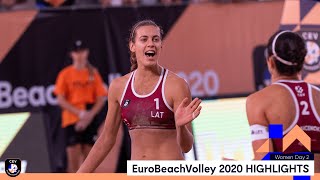 Women Beach Volleyball Day 2 Highlights  EuroBeachVolley 2020 [upl. by Asseret85]