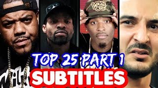 Top 25 Bars That Will NEVER Be Forgotten PART 1 SUBTITLES  SMACK URL  Masked Inasense [upl. by Oiuqise]