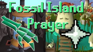 OSRS Fossil Prayer Training Method [upl. by Blinny]