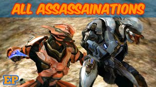 All Halo Reach Assassinations  Halo MCC [upl. by Orelee885]