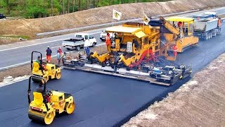 World Amazing Modern Road Construction Machines Incredible Fastest Asphalt Paving Equipment Machine [upl. by Airol344]