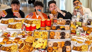 Who Can Gain The Most Weight Challenge  100000 Calories [upl. by Nahtiek]