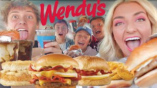 NEW WENDYS BREAKFAST MUKBANG [upl. by Arraek]