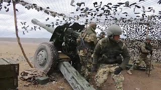 152mm gunhowitzer M1955 D20  Hungarian Artillery Training [upl. by Georges]