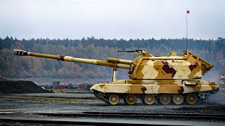 2S19 Msta S  Russian 152Mm Self Propelled Howitzer [upl. by Notsirt]