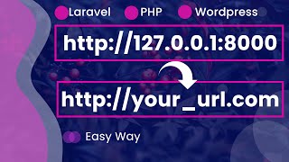 How to change localhost to custom domain name  2024 [upl. by Brandt]