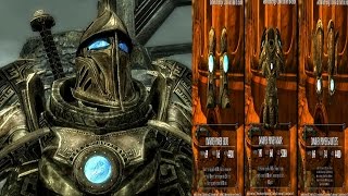 Skyrim Dawnguard DLC  AETHERIUM FORGE Crafting Location CROWN SHIELD STAFF [upl. by Nylkcaj]