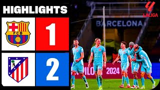 Barcelona vs Atlético Madrid 12 Resumen y Goles  LaLiga 202425 [upl. by Jentoft622]