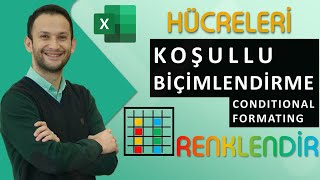 MS Excel Hücre ve Satır Renklendirme  Excel Renklere Göre İşlemler [upl. by Kearney]