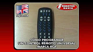 HOW TO PROGRAM YOUR TV WITH RCA UNIVERSAL REMOTE CONTROL RCU404 [upl. by Renner849]