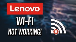 Fix Lenovo WiFi Not Working in Windows 1087 2025 [upl. by Anayet32]