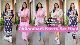 Chikankari Kurta Sets Haul  Dream Simple [upl. by Fadiman291]