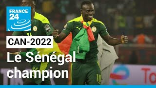 CAN2022  Le Sénégal est sacré champion dAfrique  • FRANCE 24 [upl. by Ayet944]