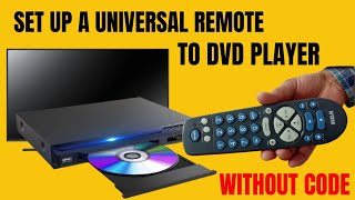 How to program a universal remote For DVD VCD BLURAY VCR no code required [upl. by Ellener]