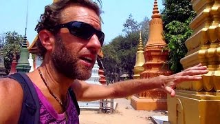 A Walking Tour of Siem Reap Cambodia near Angkor Wat Temples [upl. by Nikolos]