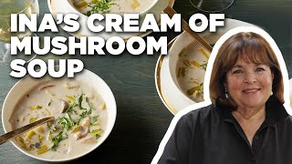 Ina Gartens Wild Mushroom Soup with Ina Garten  Barefoot Contessa  Food Network [upl. by Gisser]