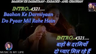 Bahon Ke Darmiyan Karaoke With Scrolling Lyrics Eng amp हिंदी [upl. by Buyers238]